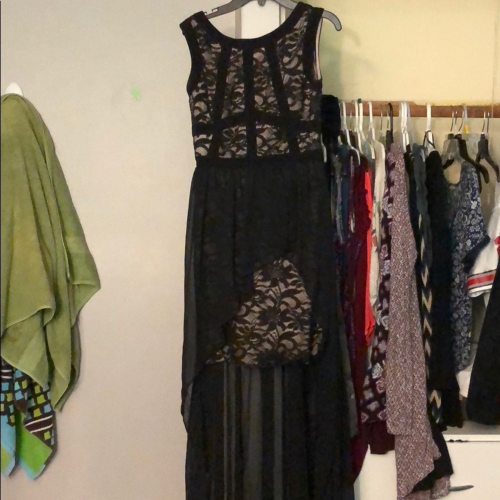 Black High-Low Dress